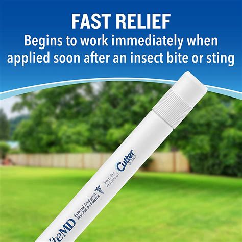 Cutter BiteMD Insect Bite Relief Stick 0.5 Fl Oz - Analgesic & Antiseptic (Pack of 1) | Buy Now ...