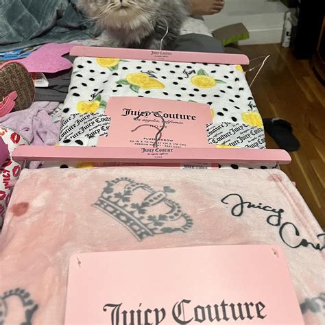 Juicy Couture Lemon Print Blanket/Throw NWT So cute... - Depop