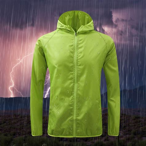 Blukids Men and Women's Packable Rain Jacket Lightweight Waterproof ...