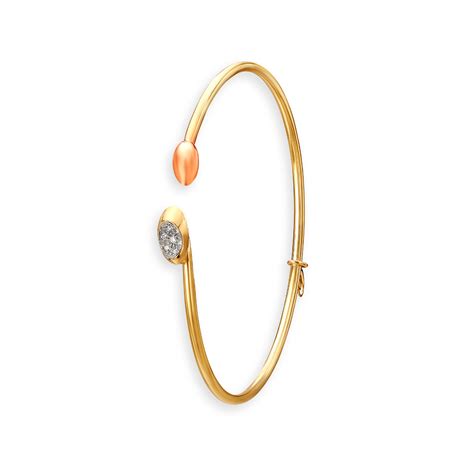 14KT Yellow Gold Diamond Bangle