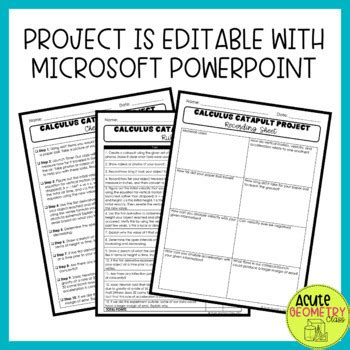 Image result for Calculus Catapult Project Simple