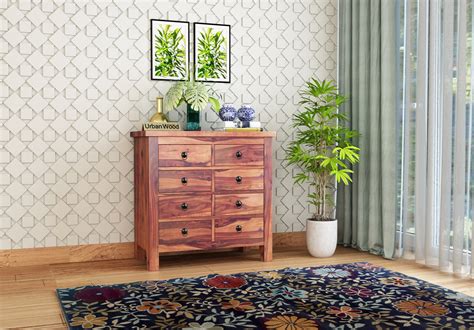 Buy Blink Chest of Drawers (Honey Finish) Online in India : Urbanwood