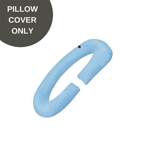 Cover Only - C Shaped Pregnancy Pillow Cover - Blue – Coozly