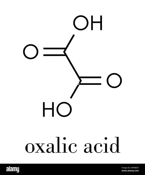 Oxalic acid molecule. Skeletal formula Stock Vector Image & Art - Alamy