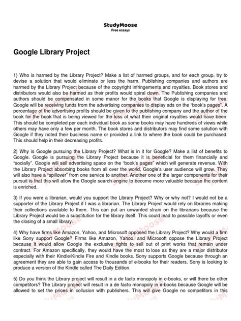 Image result for Google Book Project