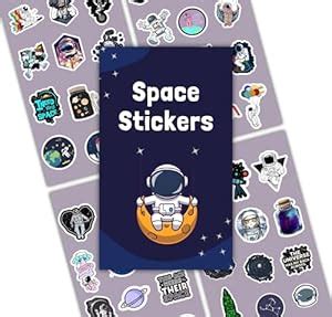 48 Pcs Space Scrapbook Stickers for Journal Laptop Dairy Girls Boys ...