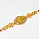 meira Religious OM Diamond Embedded Bracelet Rakhi - Rakhi for Brother ...