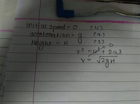 Velocity of free falling body? - Brainly.in