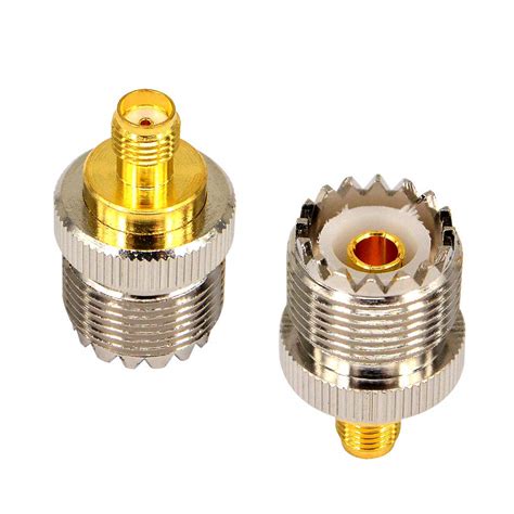 Buy OneLinkMore SMA Female to SO239 Female RF Two Way Coax Adapter UHF ...