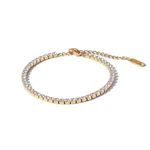 Buy TEULRIP Anti Tarnish Gold Plated Stainless Steel Fine Diamond ...
