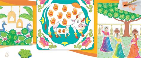 Imagimake DIY Pichwai Art Kit | Make 12 Paintings | Pichwai Painting ...