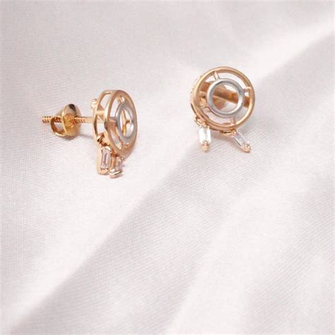 Buy Circle Shape Stud in Kerala, India | Chungath Jewellery Online - Rs ...