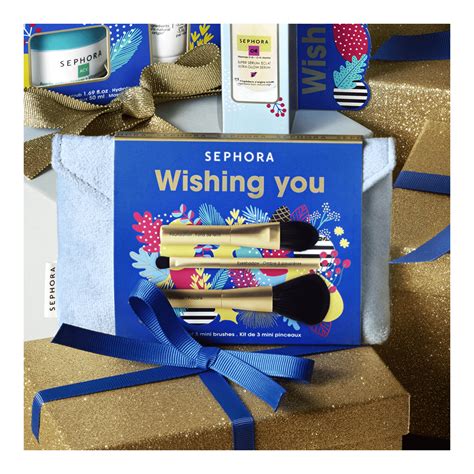 Wishing You Set Of 3 Mini Brushes (Holiday Limited Edition)