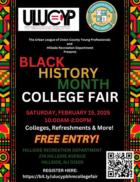 Black History Month College Fair – Hillside, NJ (Feb 15, 2025)