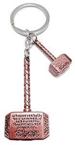 KD COLLECTIONS Thor 2 in 1 Keychain|Thor Hammer Keychain Metal Avengers ...
