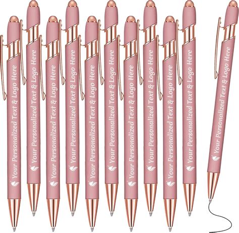 STREADVE Kugelschreiber mit Gravur 10 Kugelschreiber Personalisiert Logo Name Stift ...