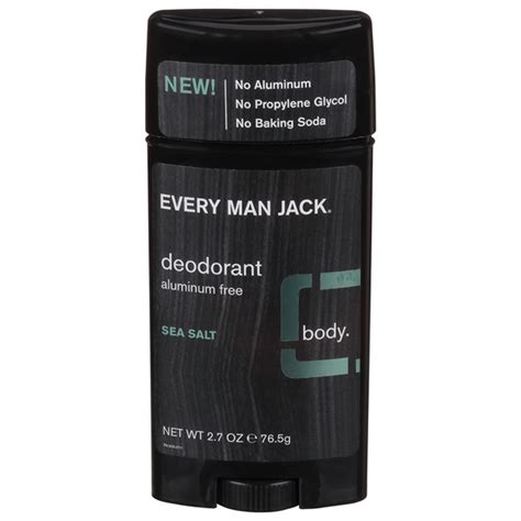 BL Every Man Jack Deodorant 2.7oz Sea Salt (Aluminum-Free) - Pack of 3 ...