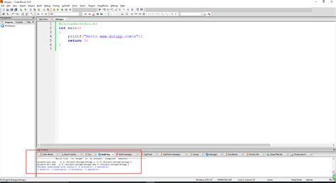 Code Blocks C   的图像结果
