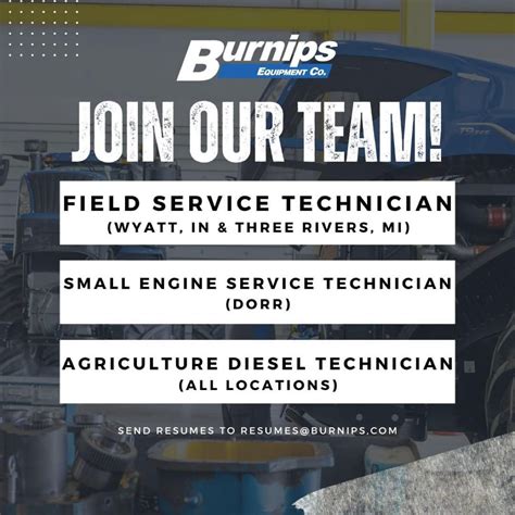 Burnips Equipment Company on LinkedIn: JOIN OUR TEAM!💪 Burnips offers ...