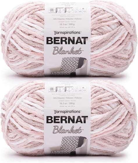 Amazon.com: Bernat Blanket Super Bulky Acrylic Yarn - 2 Pack of 300g/10 ...
