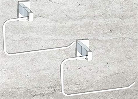 iSTAR Stainless Steel New Half Square Napkin Ring/Towel Ring/Napkin ...