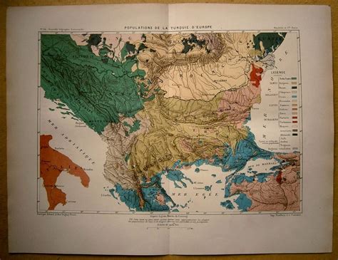 1875 Reclus map ETHNIC MAP OF BALKANS (#2) | #1926509817
