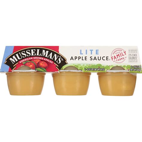 Amazon.com: Musselman's No Sugar Added Lite Cinnamon Apple Sauce (Pack ...