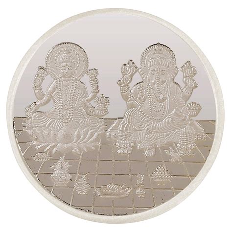 Osasbazaar Ganesh Laxmi Silver Coin Round with Decorative Packing - 99% ...