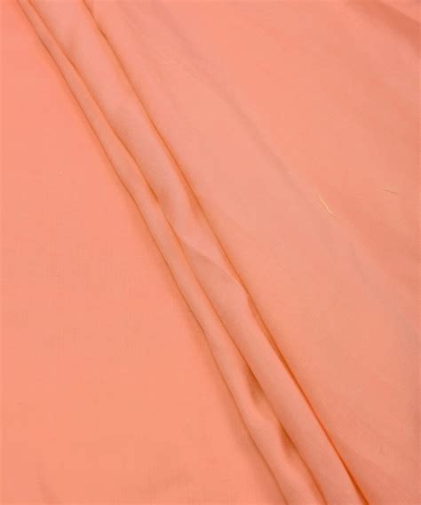 Buy Light Peach Plain Polyester Muslin Fabric Online | Fabric Depot