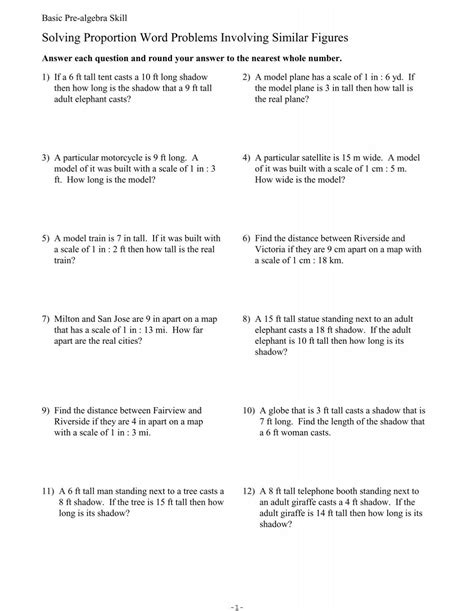 Image result for Problem Solving Involving Proportion