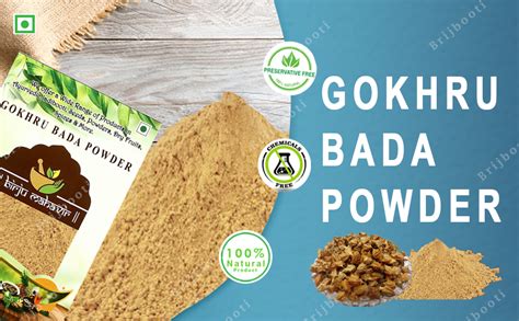 Buy Brijbooti Gokhru Bada Powder Churan - 250 Gr | Tribulus Terrestris ...