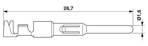 CK1,6-ER-2,50ST AG - Crimp contact - 1884102 | Phoenix Contact