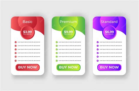 Pricing Table Design 的图像结果