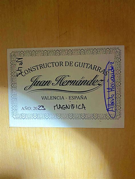 2023 Juan Hernandez, Model Magnifica, Concert Classical Guitar
