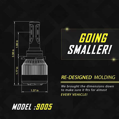 Stark Industries 9005/HB3 APX Series 90W LED Headlights Conversion Kit ...