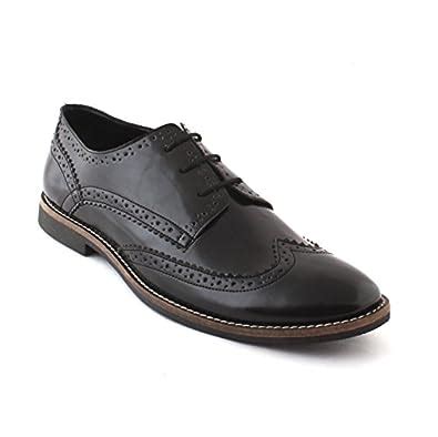 Buy DIBS Brogue PU Leather Lace-Up Formal Derby Shoes for Men/Boys ...