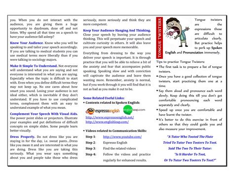 Communication Handout | PDF