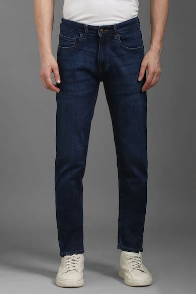 Buy Men Navy Light Slim Tapered Fit Jeans Online - 39867062 | Louis ...