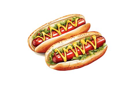 Hot Dogs Clipart Graphic by Forhadx5 · Creative Fabrica
