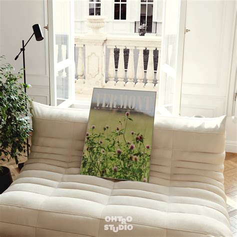 Vintage Digital Art Print, 90's Aesthetic, Vermont State Flower, Red ...