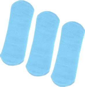 CareDone Washable Overnight Cotton Blue Cloth Panty Liners Period Pads ...