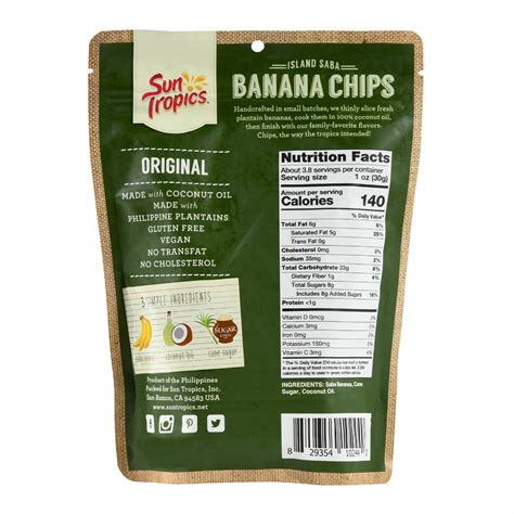 Sun Tropics - Island Saba Original Banana Chips, 6oz – We Got Groceries