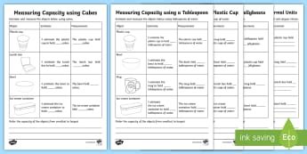 Image result for Measuring Capacity Using Informal Units