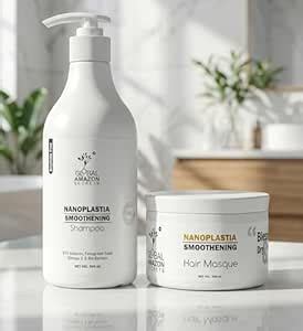 Global Amazon Secrets Original Combo Nanoplastia Shampoo & Hair Masque ...