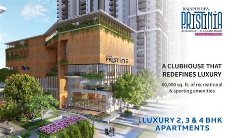 Rajapushpa Pristinia - Luxurious 2, 3 & 4 BHK apartments in Kokapet