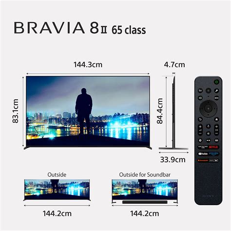 Sony 164 cm 65" BRAVIA 8 II 4K UHD AI Technology OLED Google TV K-65XR80M2