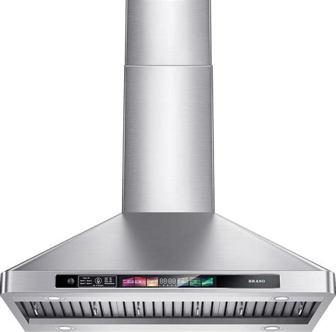 Amazon.com: BRANO 30 Inch Wall Mount Range Hood with Voice/Gesture ...
