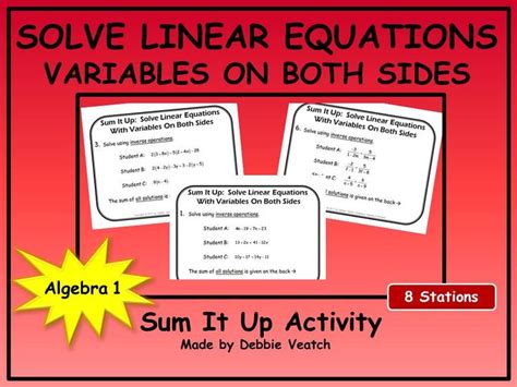 Image result for Problems Solving On Linear Equations in Two Variables by Math Corner