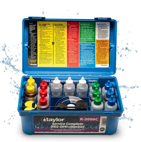 Amazon.com : Taylor Service Complete Pool Water Test Kit K-2006C ...