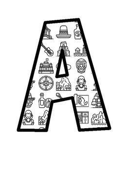 Mexico Unit Bulletin Board Letters, Mexico Unit Bulletin Board Décor ...